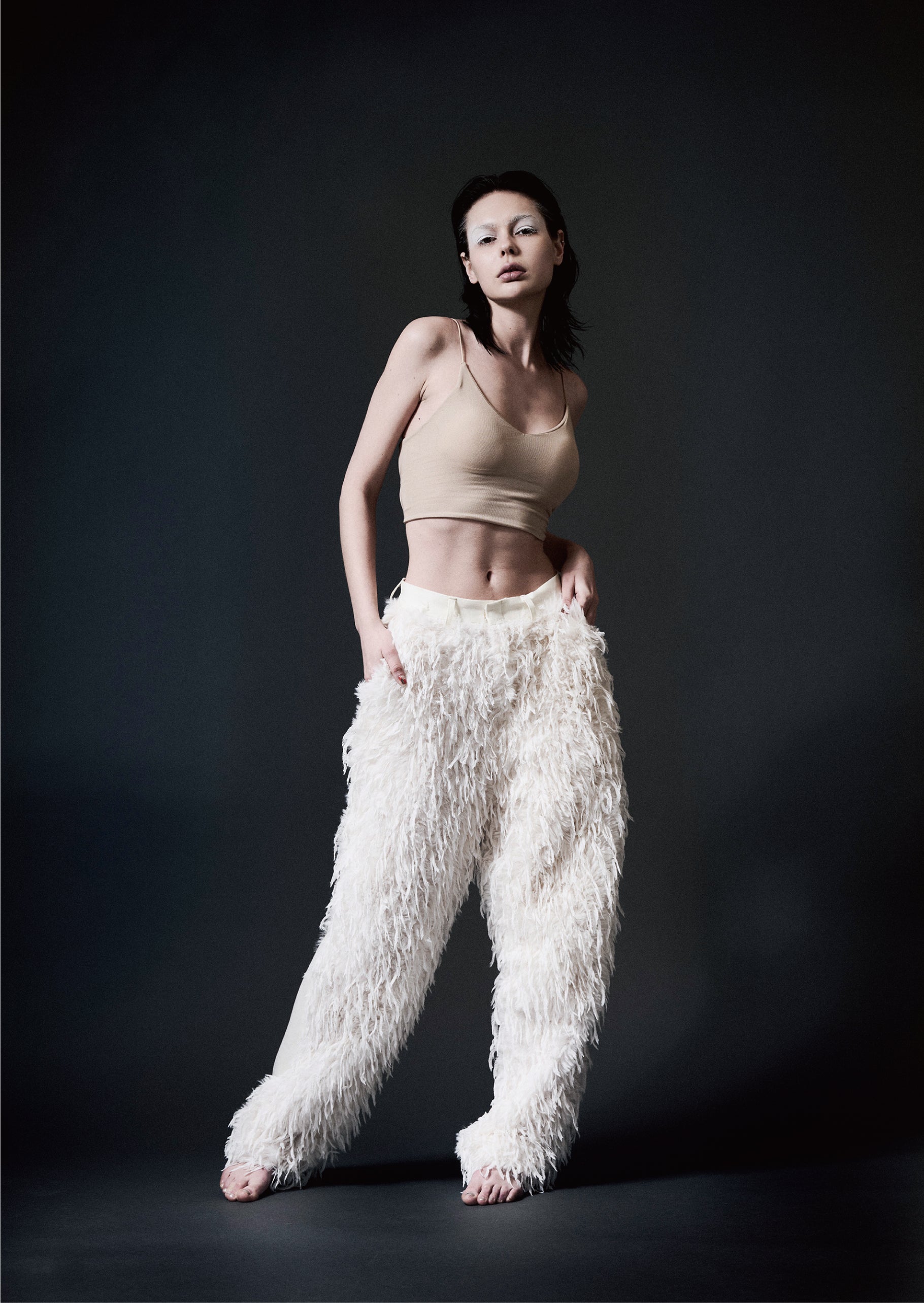 FEATHER PANTS